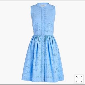 J Crew Factory Sleevless Eyelit Dress